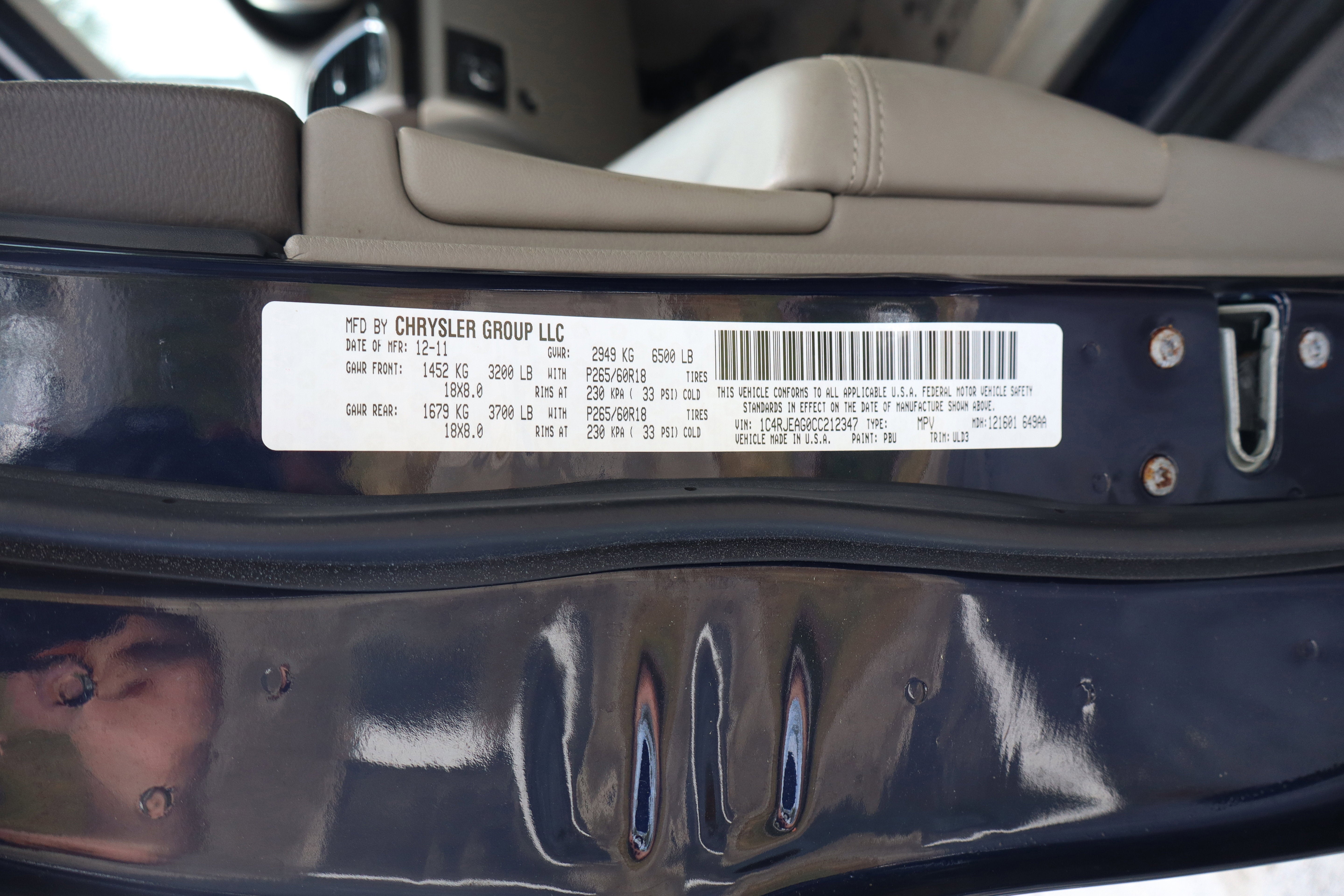 2012 Jeep Grand Cherokee Laredo