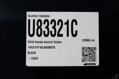2018 Honda Accord Sedan EX-L 1.5T
