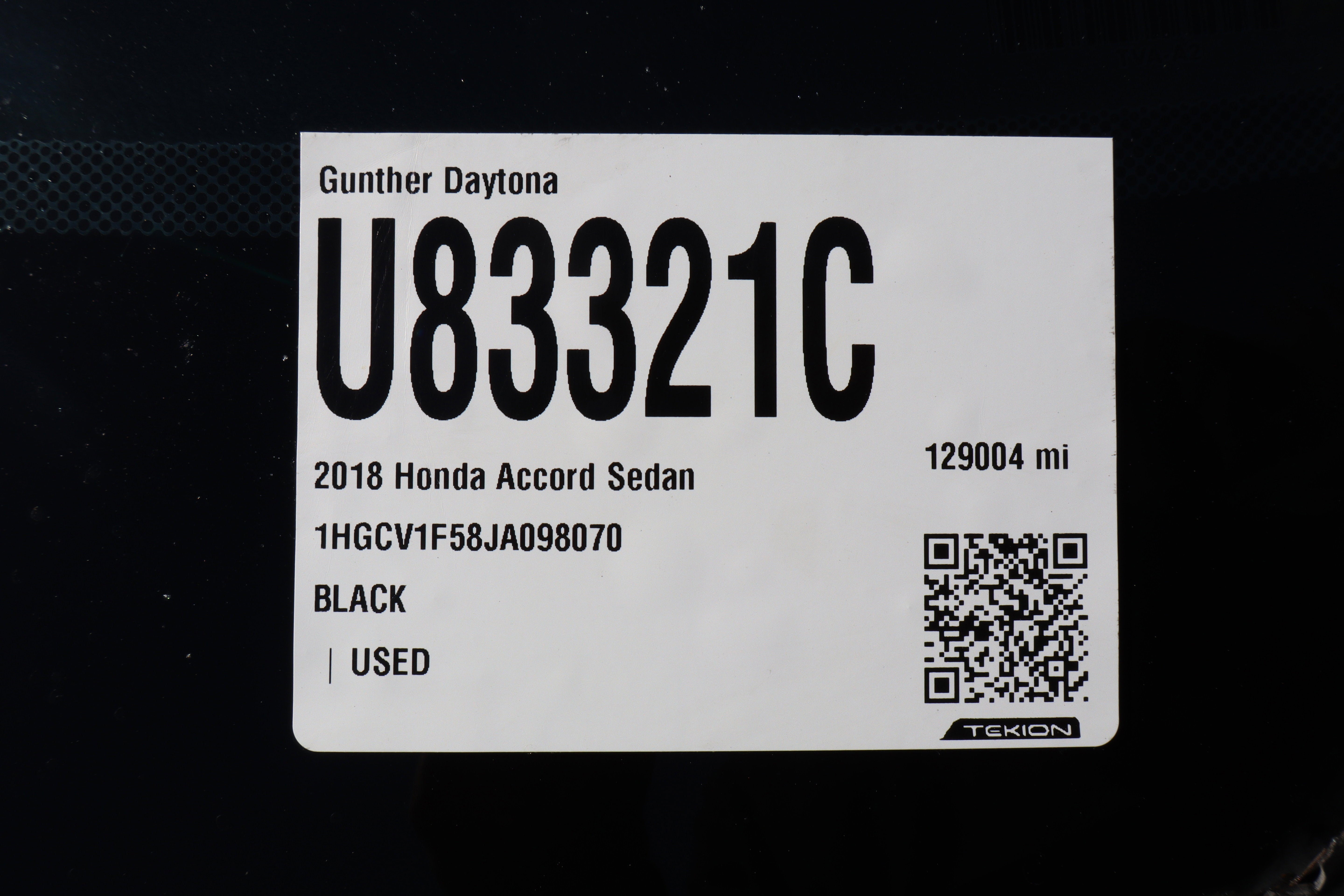 2018 Honda Accord Sedan EX-L 1.5T