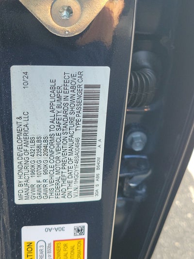 2025 Honda Accord Sedan SE