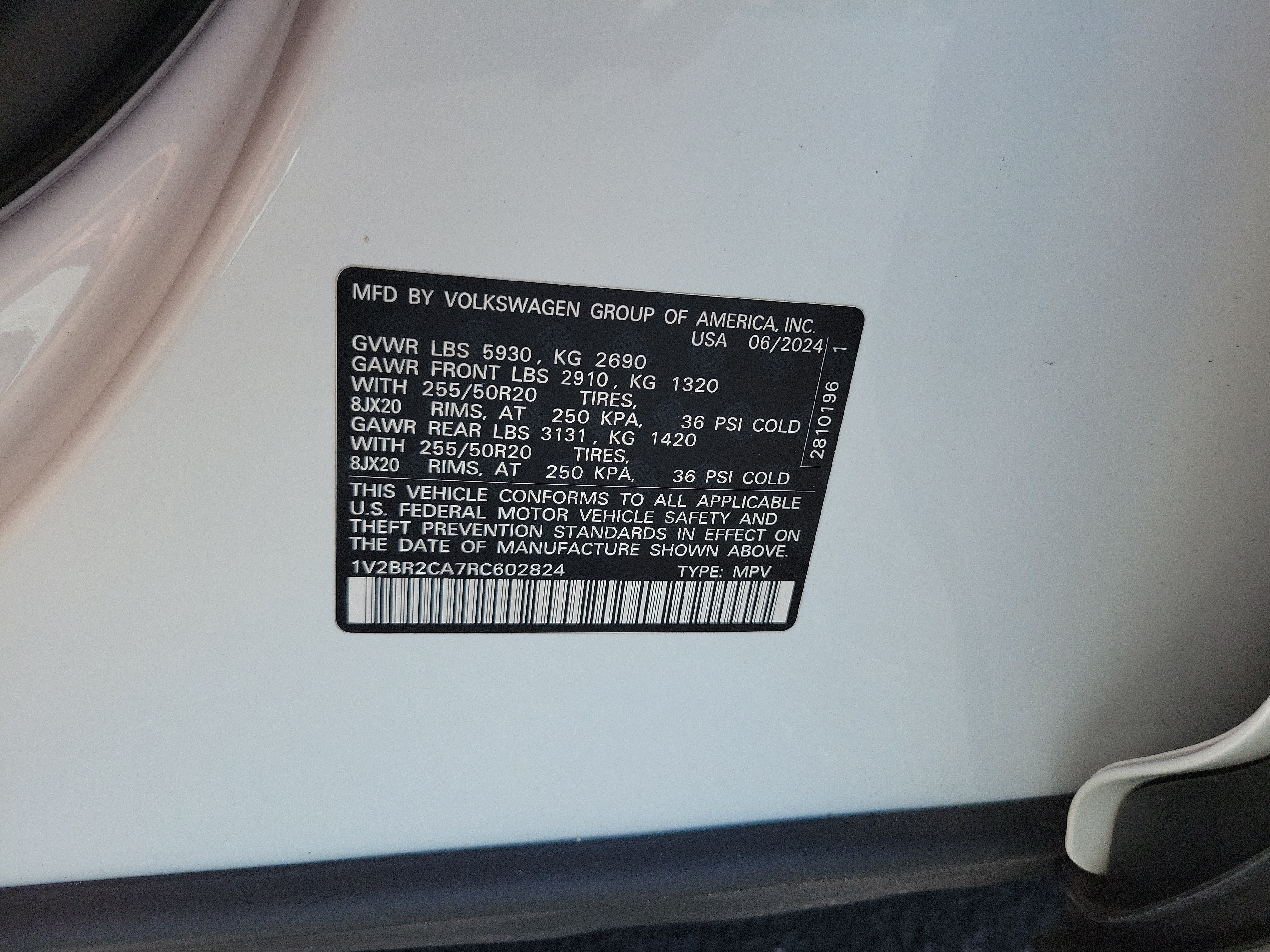 2024 Volkswagen Atlas 2.0T SEL