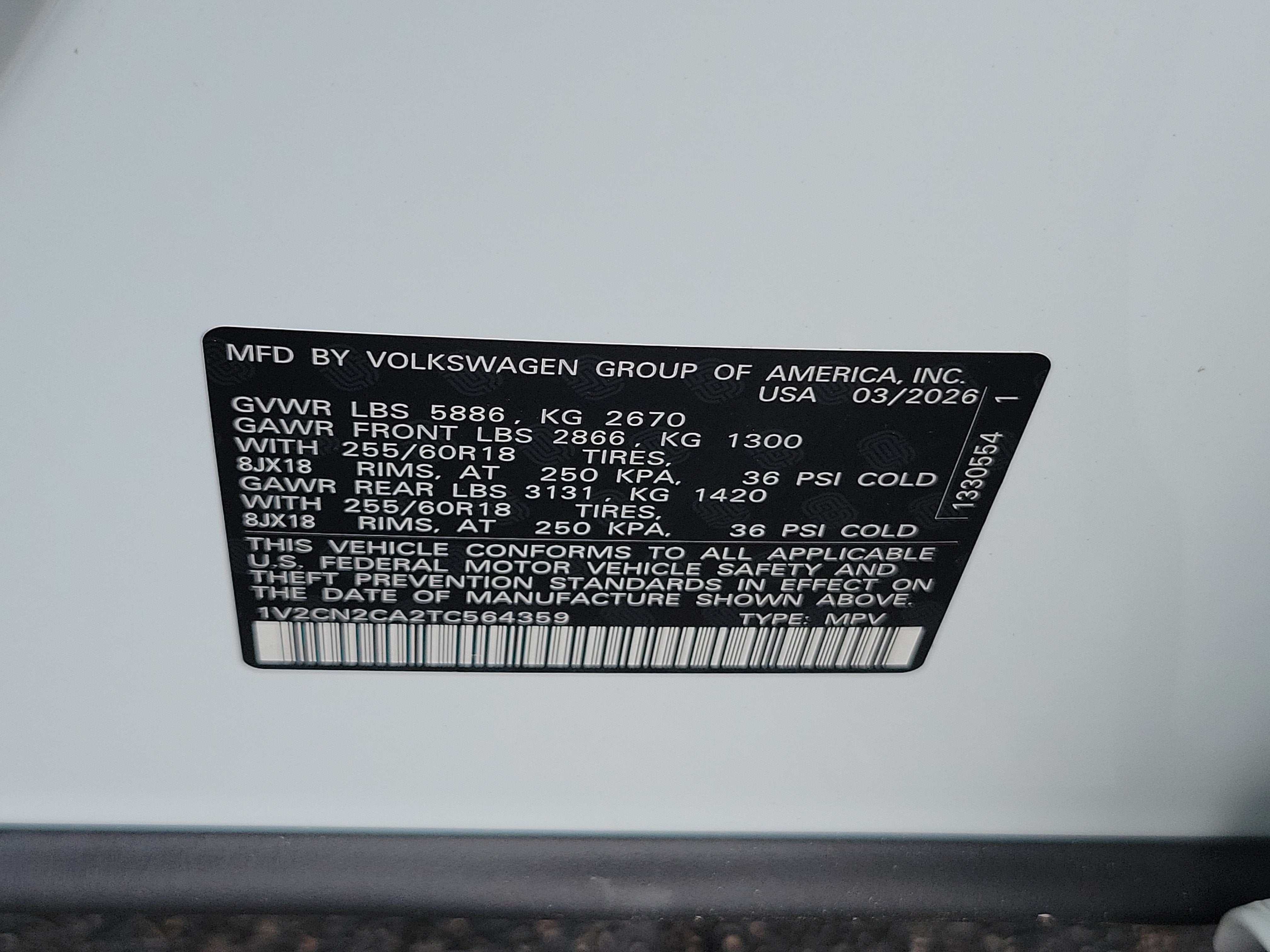 2026 Volkswagen Atlas 2.0T Peak Edition
