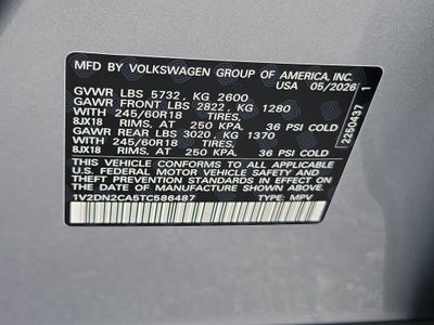 2026 Volkswagen Atlas 2.0T SE