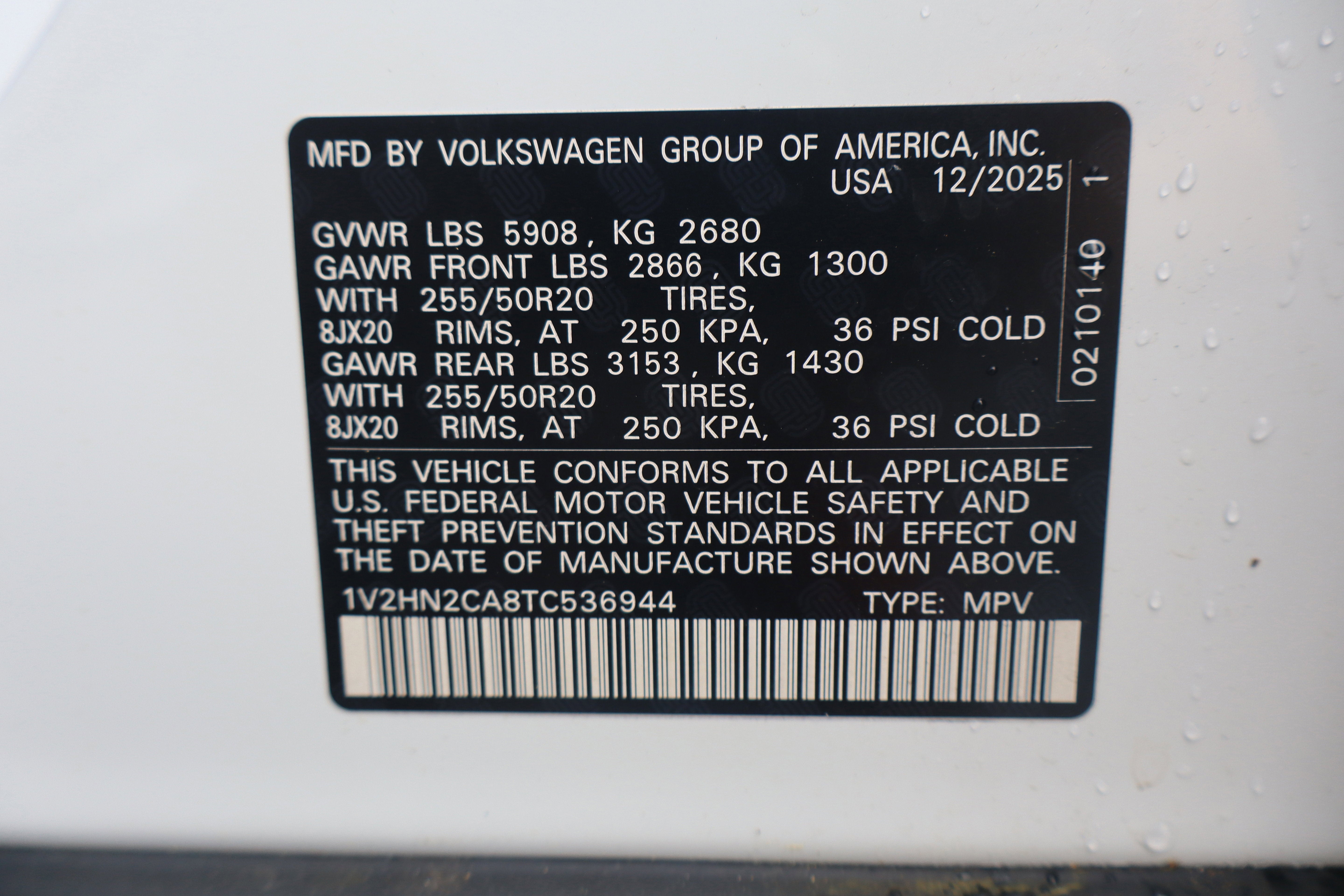 2026 Volkswagen Atlas 2.0T SE w/Technology