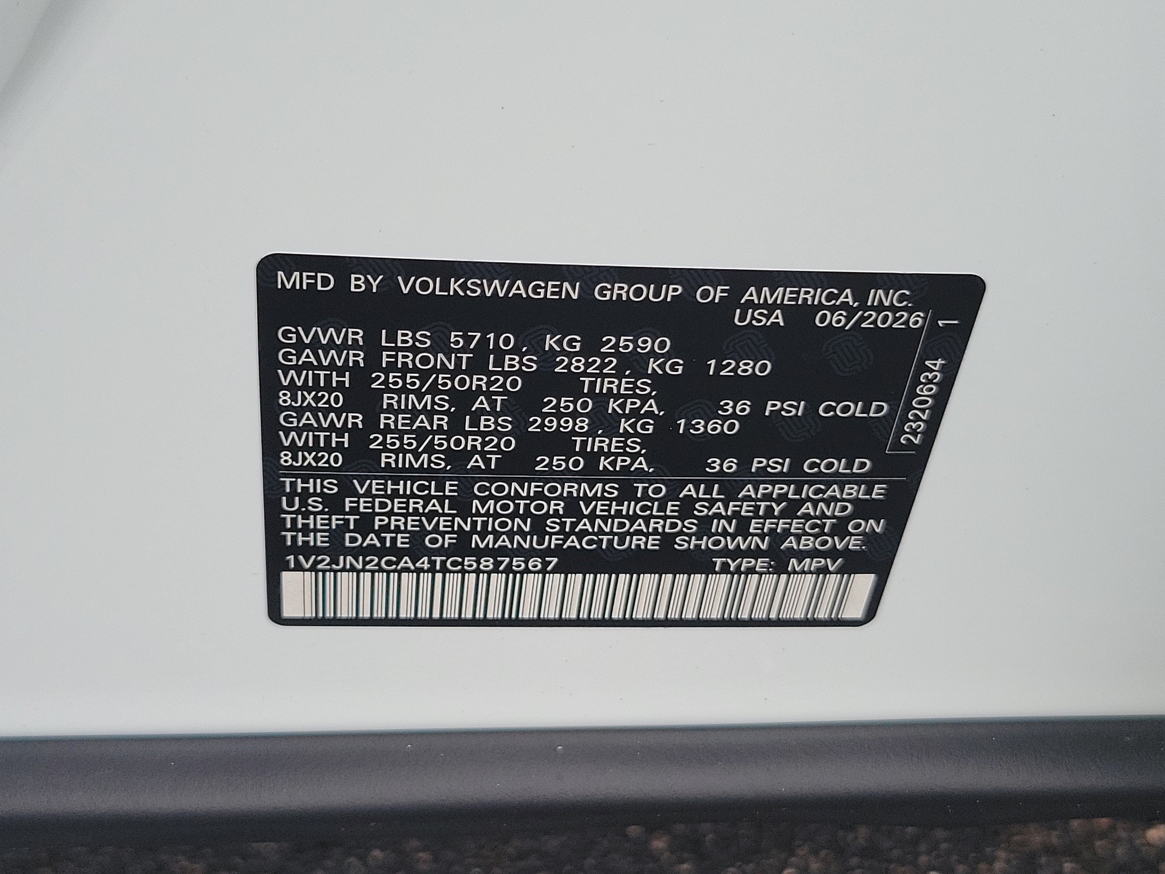 2026 Volkswagen Atlas 2.0T SE w/Technology