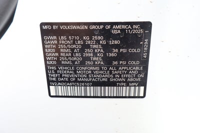 2026 Volkswagen Atlas 2.0T SE w/Technology
