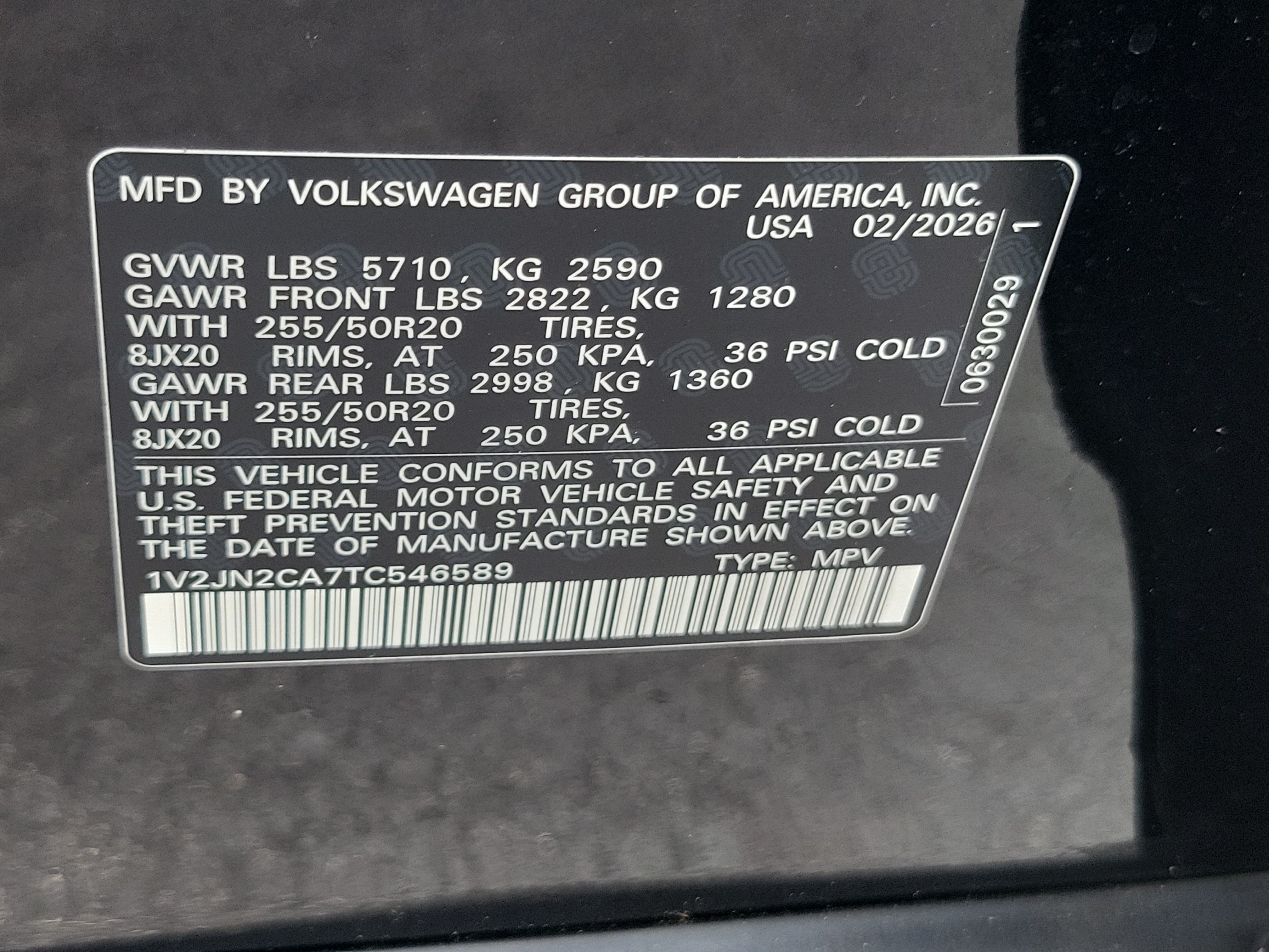 2026 Volkswagen Atlas 2.0T SE w/Technology
