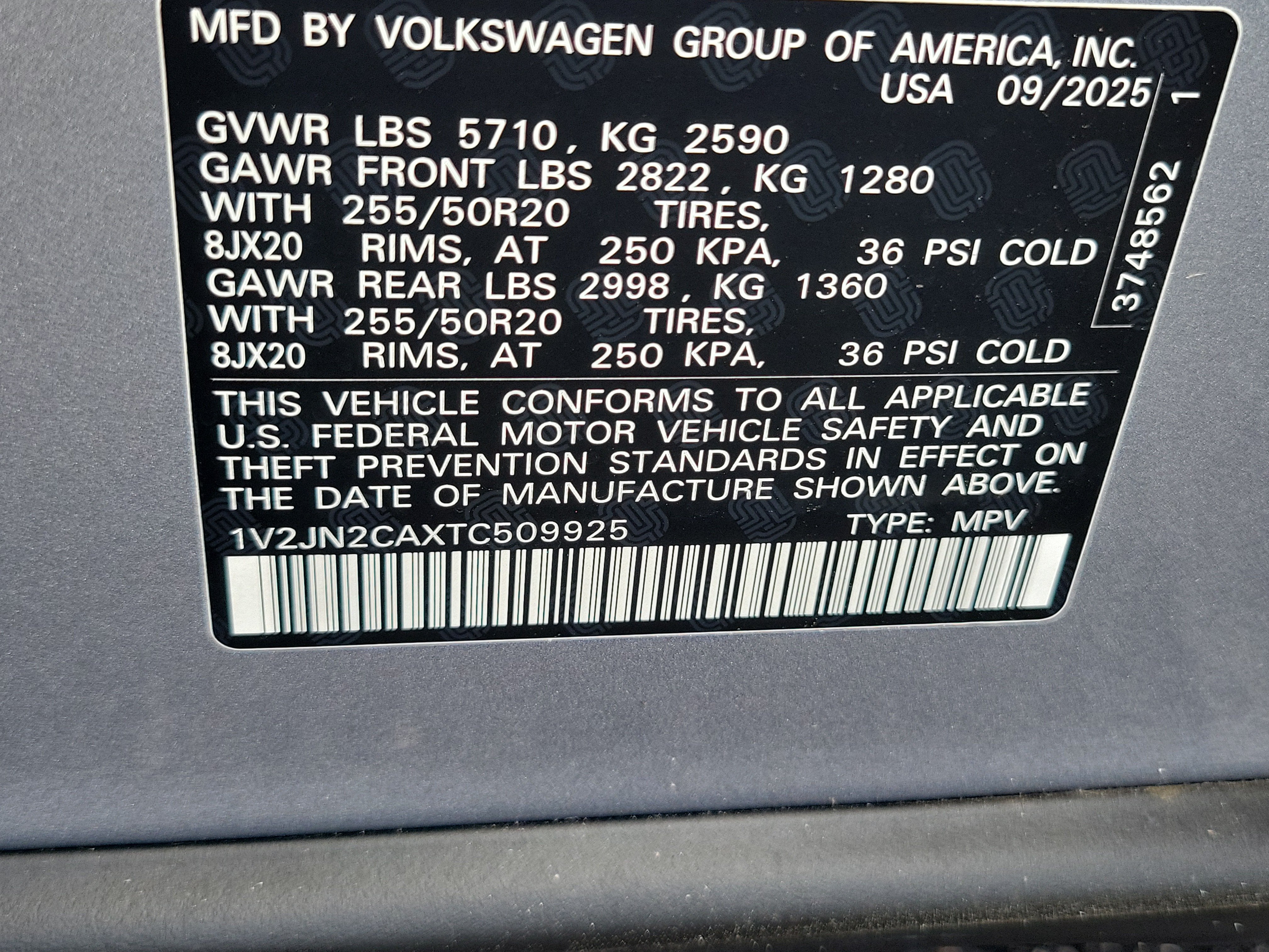 2026 Volkswagen Atlas 2.0T SE w/Technology