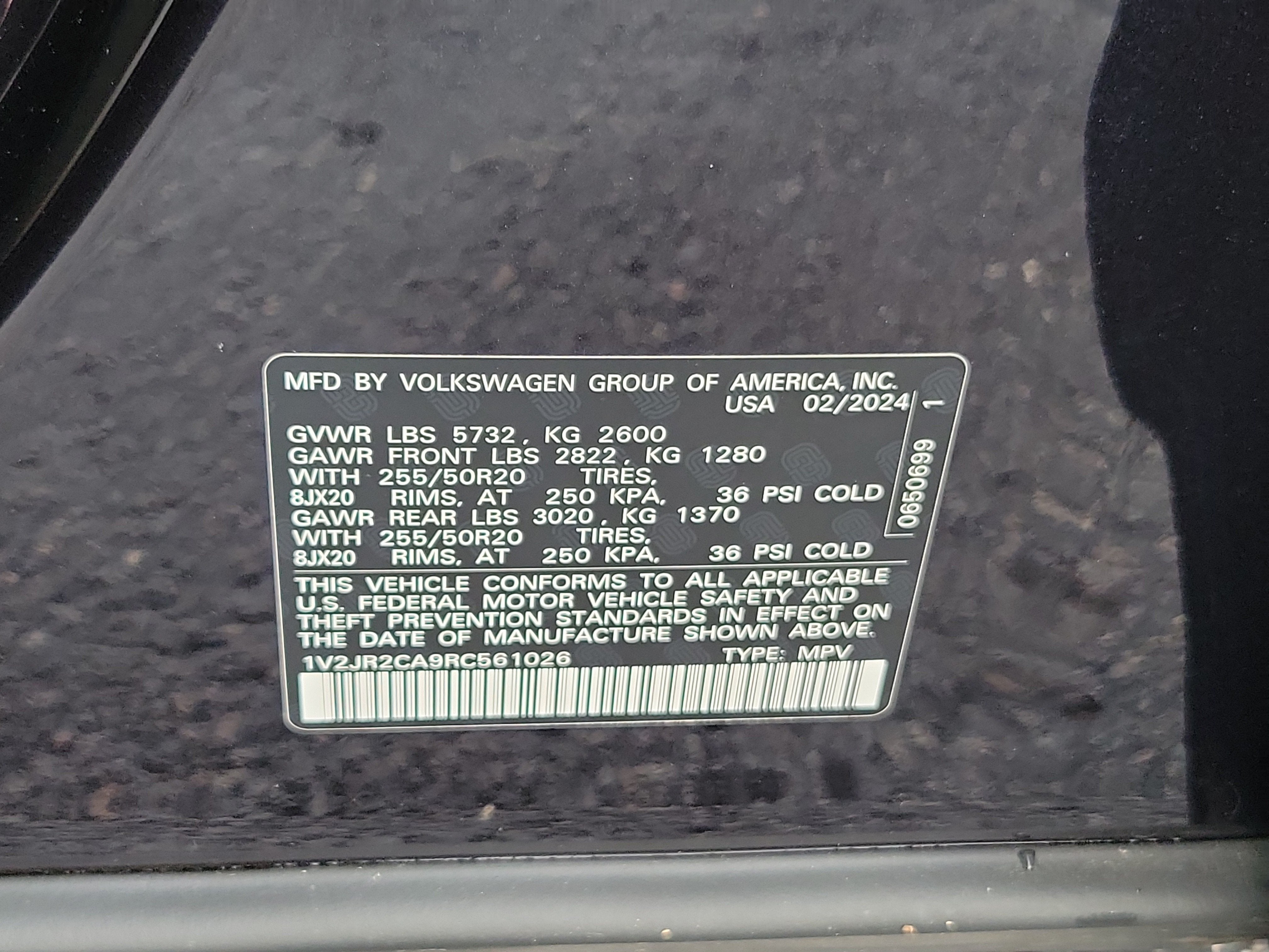 2024 Volkswagen Atlas 2.0T SE w/Technology