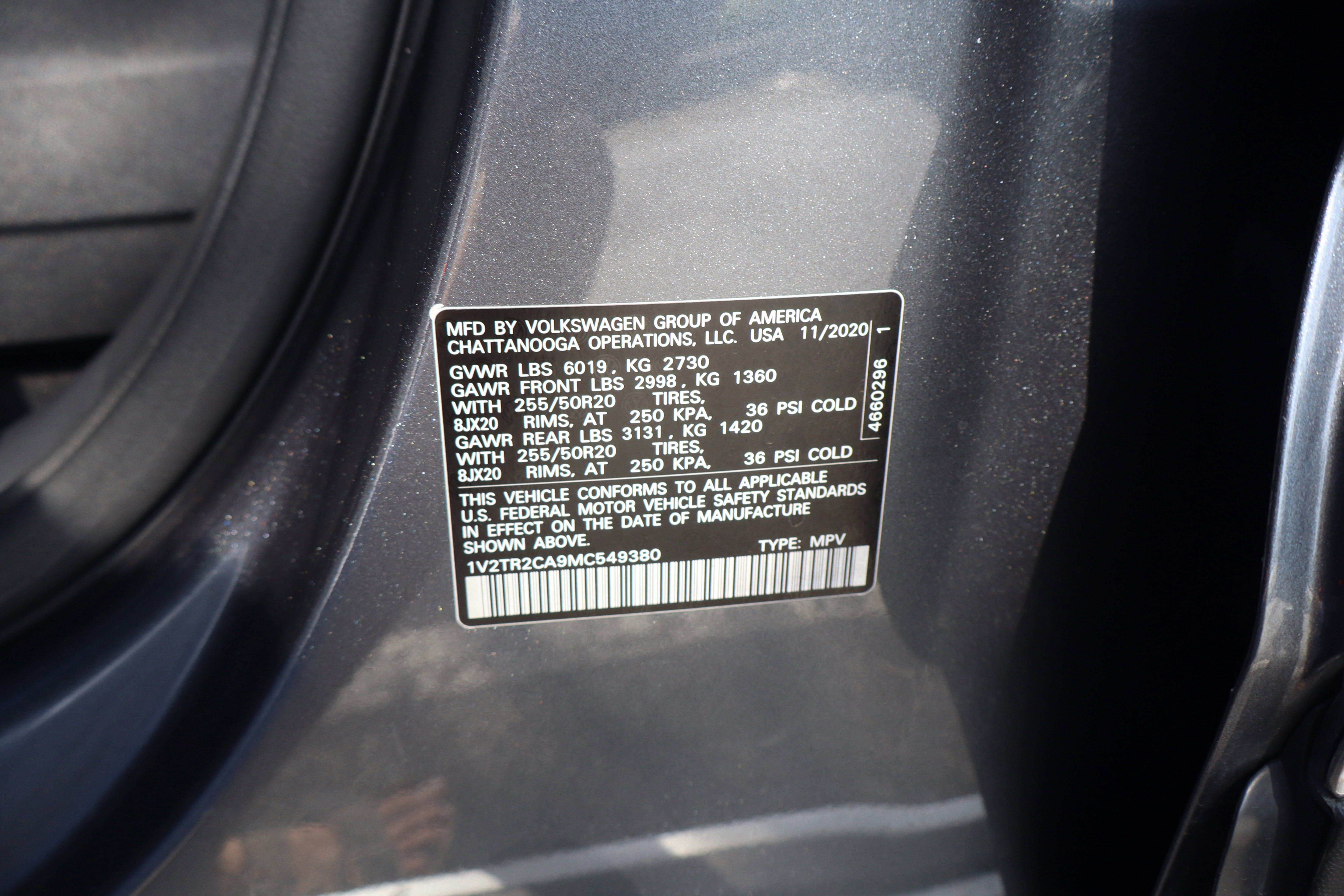 2021 Volkswagen Atlas 3.6L V6 SEL Premium