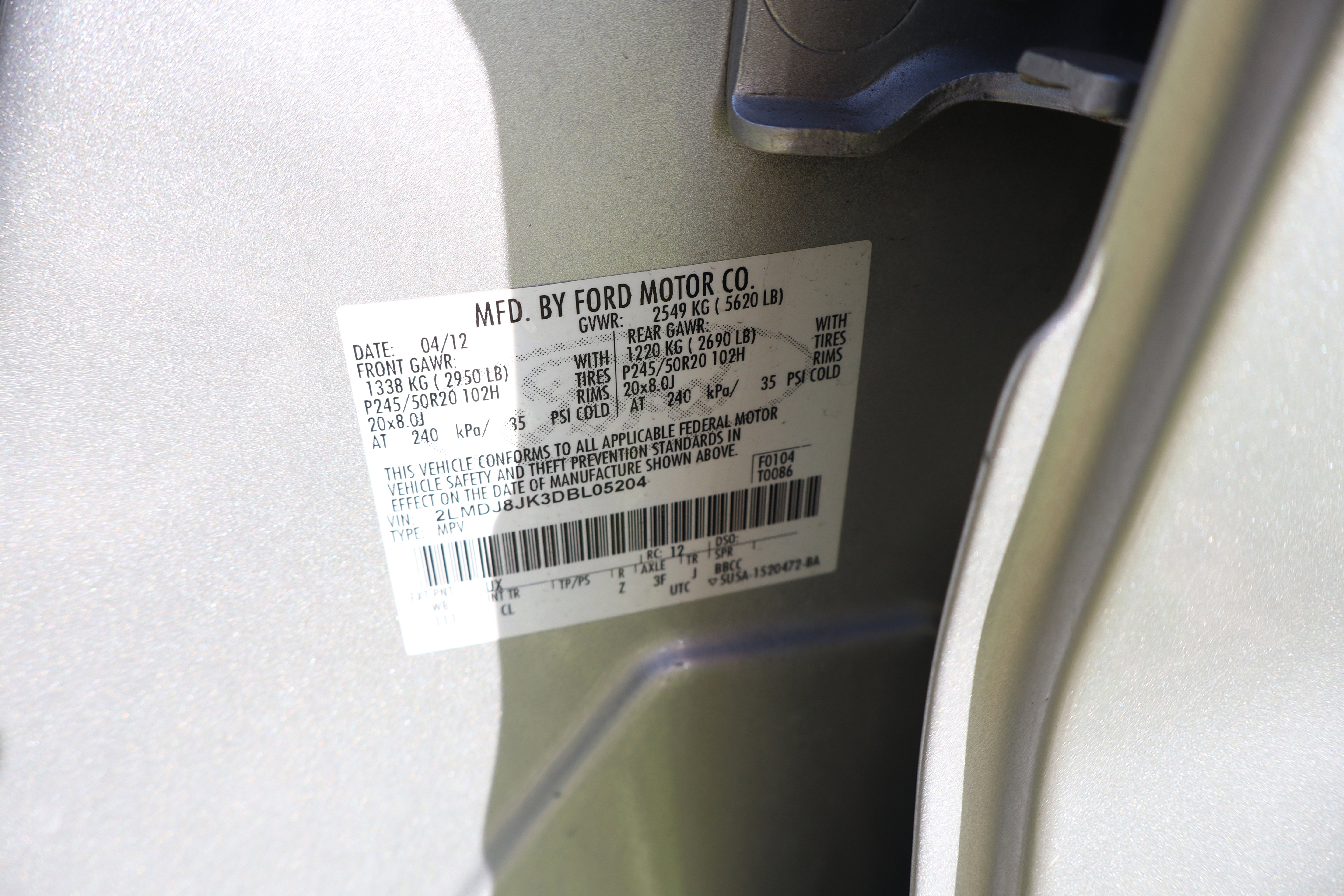 2013 Lincoln MKX AWD 4dr