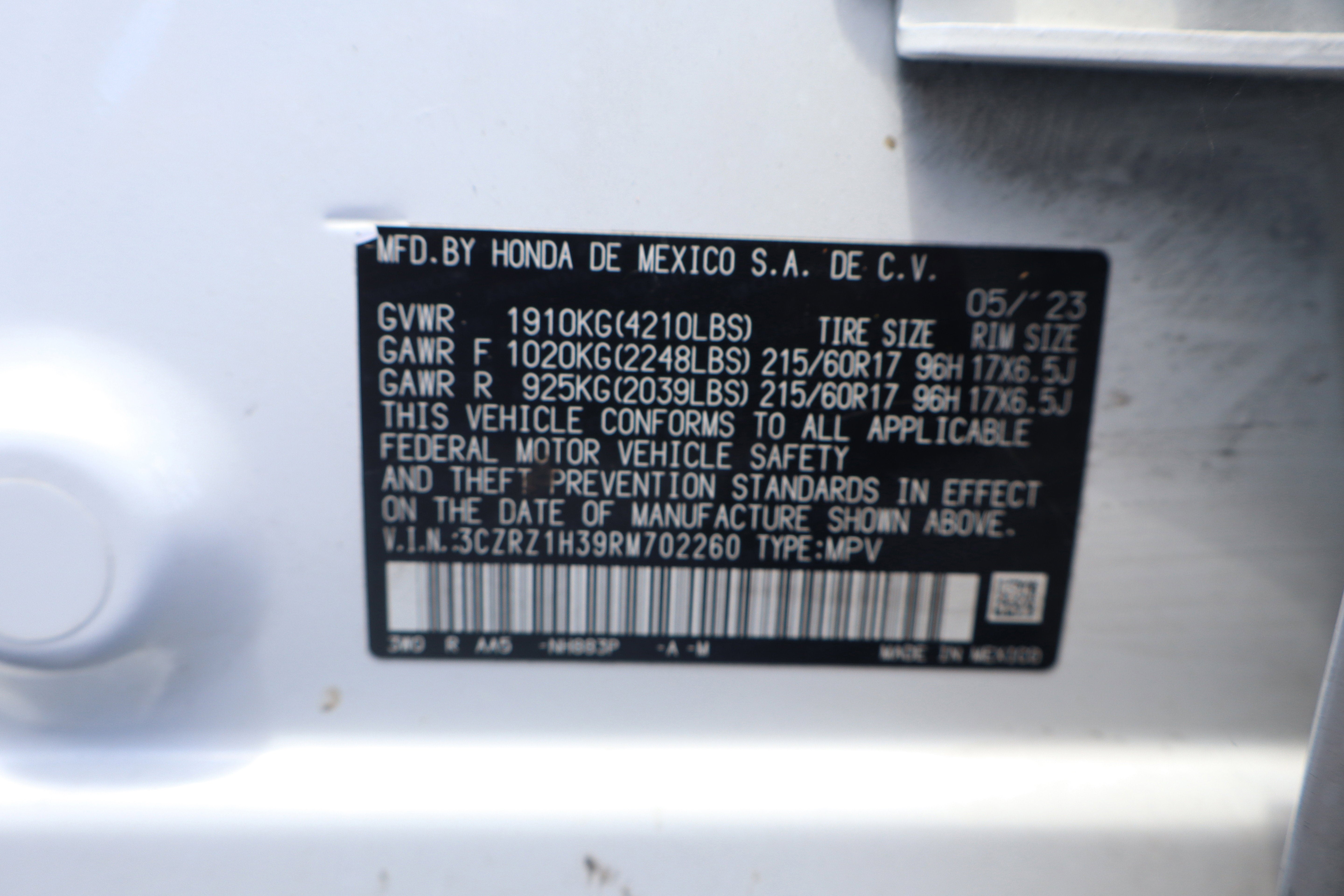 2024 Honda HR-V LX
