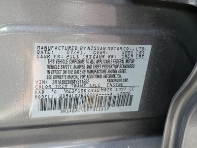 2021 Nissan Sentra SV