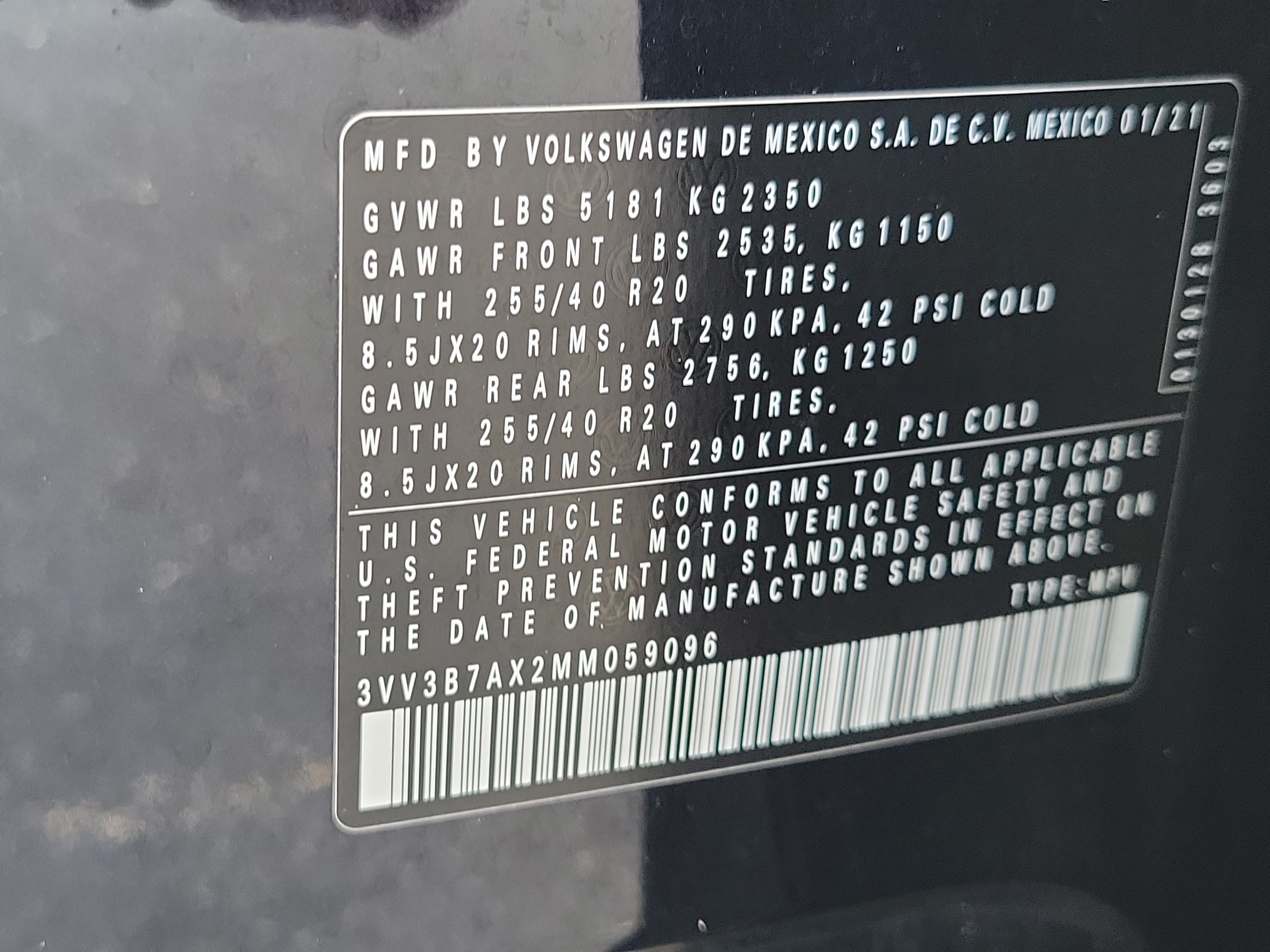 2021 Volkswagen Tiguan SE R-Line Black