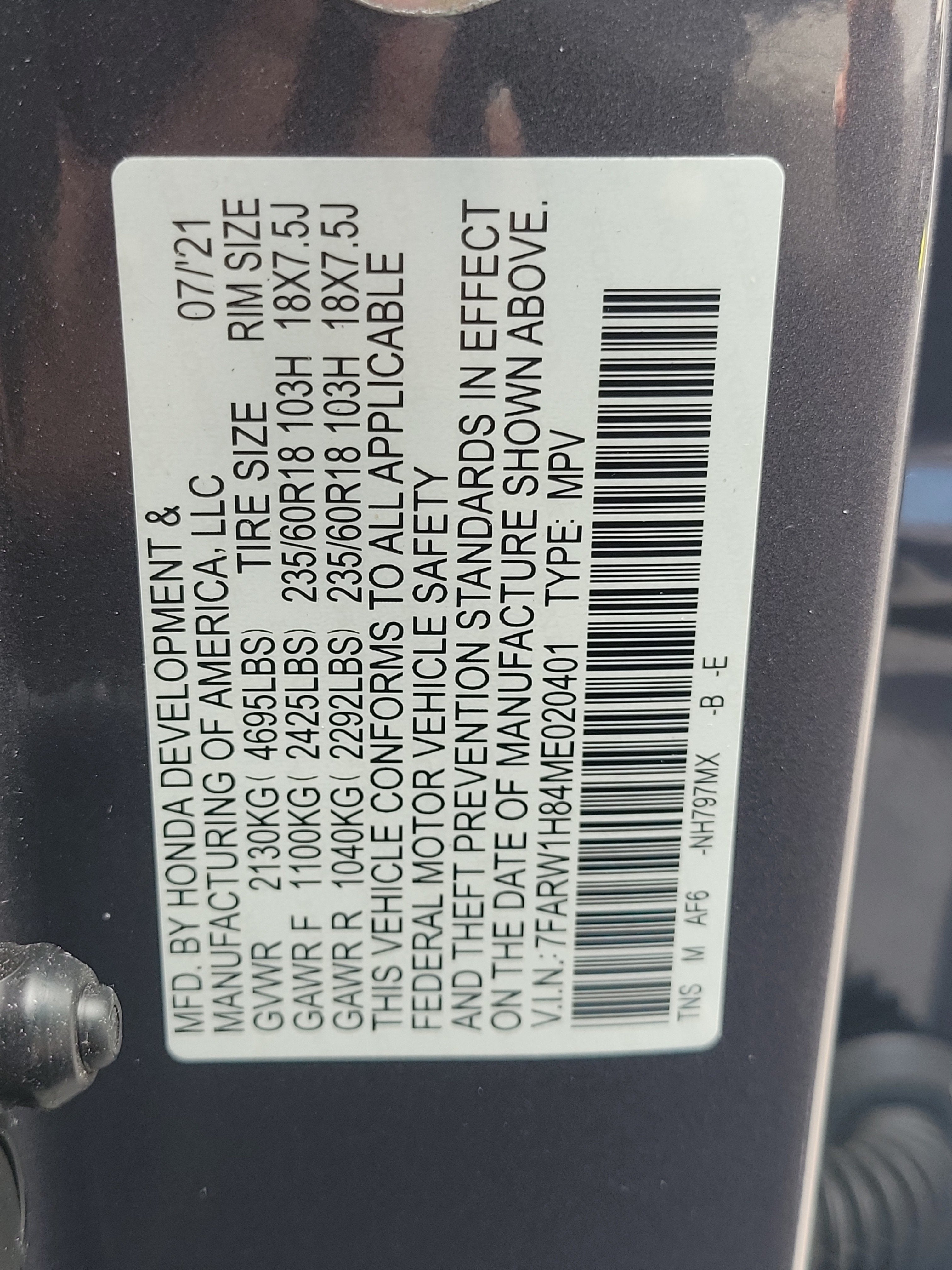 2021 Honda CR-V EX-L