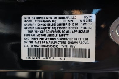 2021 Honda CR-V Touring