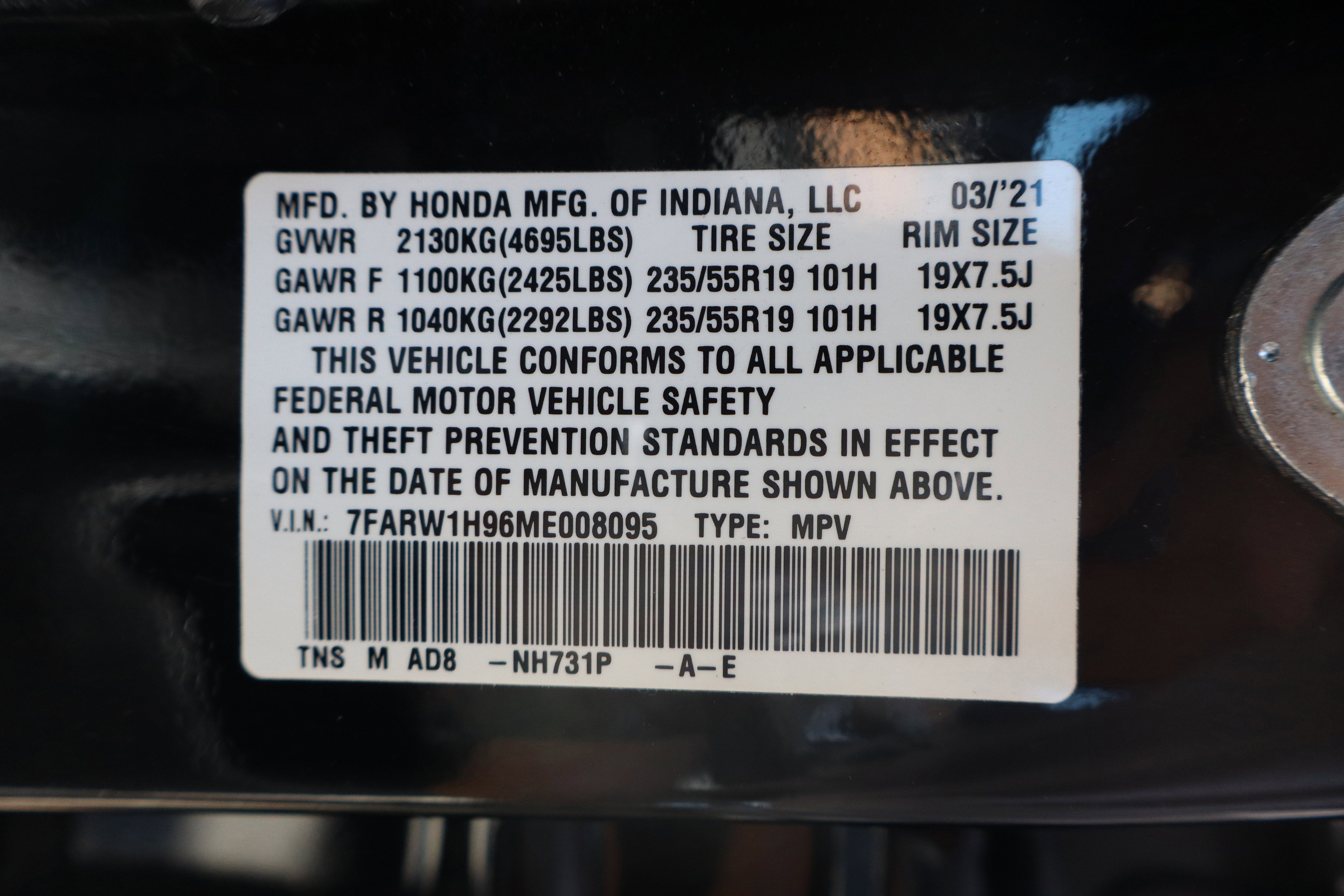 2021 Honda CR-V Touring