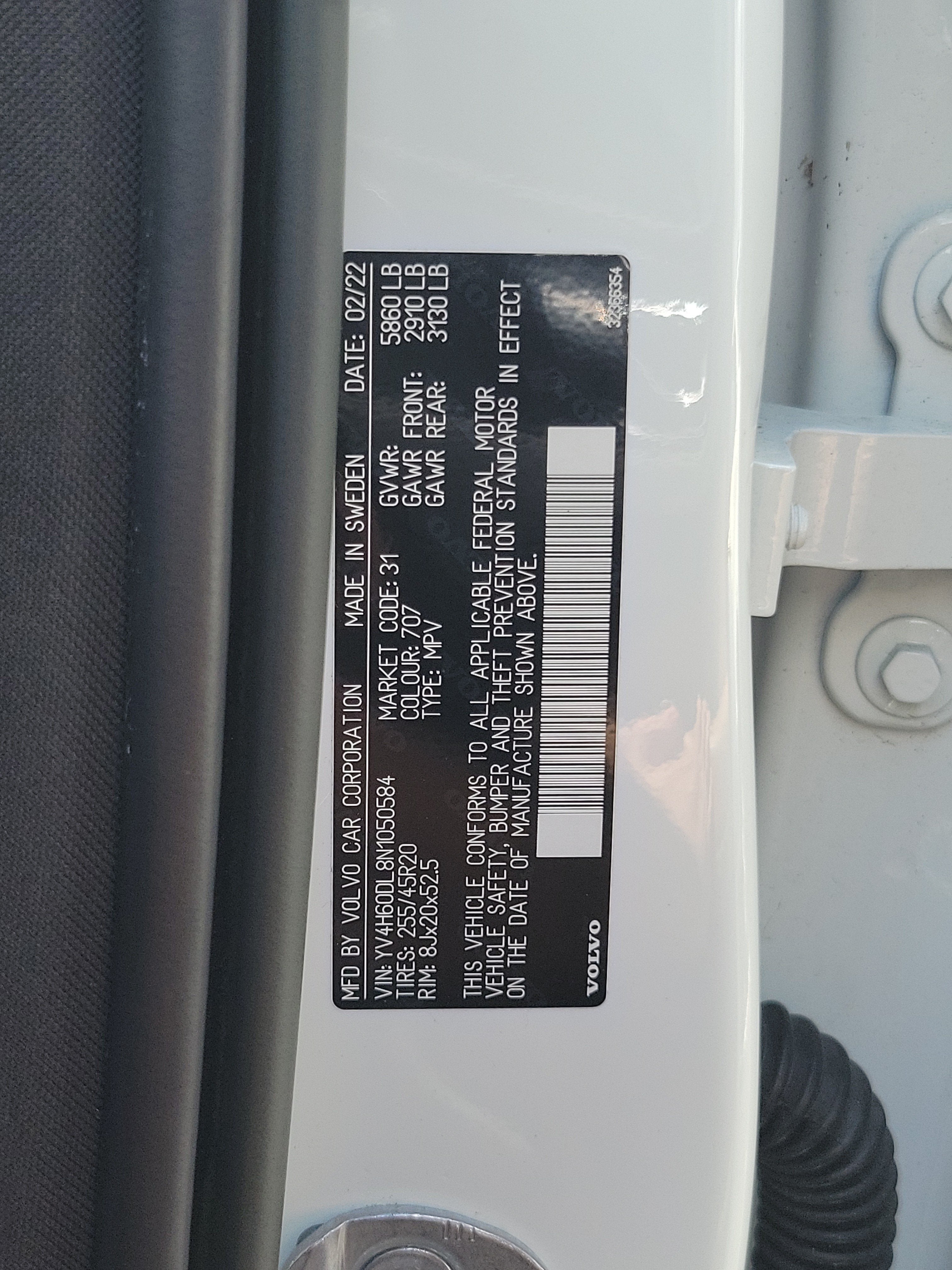 2022 Volvo XC60 Recharge Plug-In Hybrid Inscription