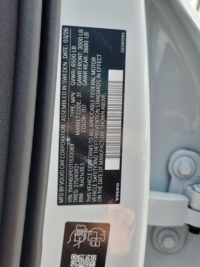 2026 Volvo XC90 Plug-In Hybrid Plus