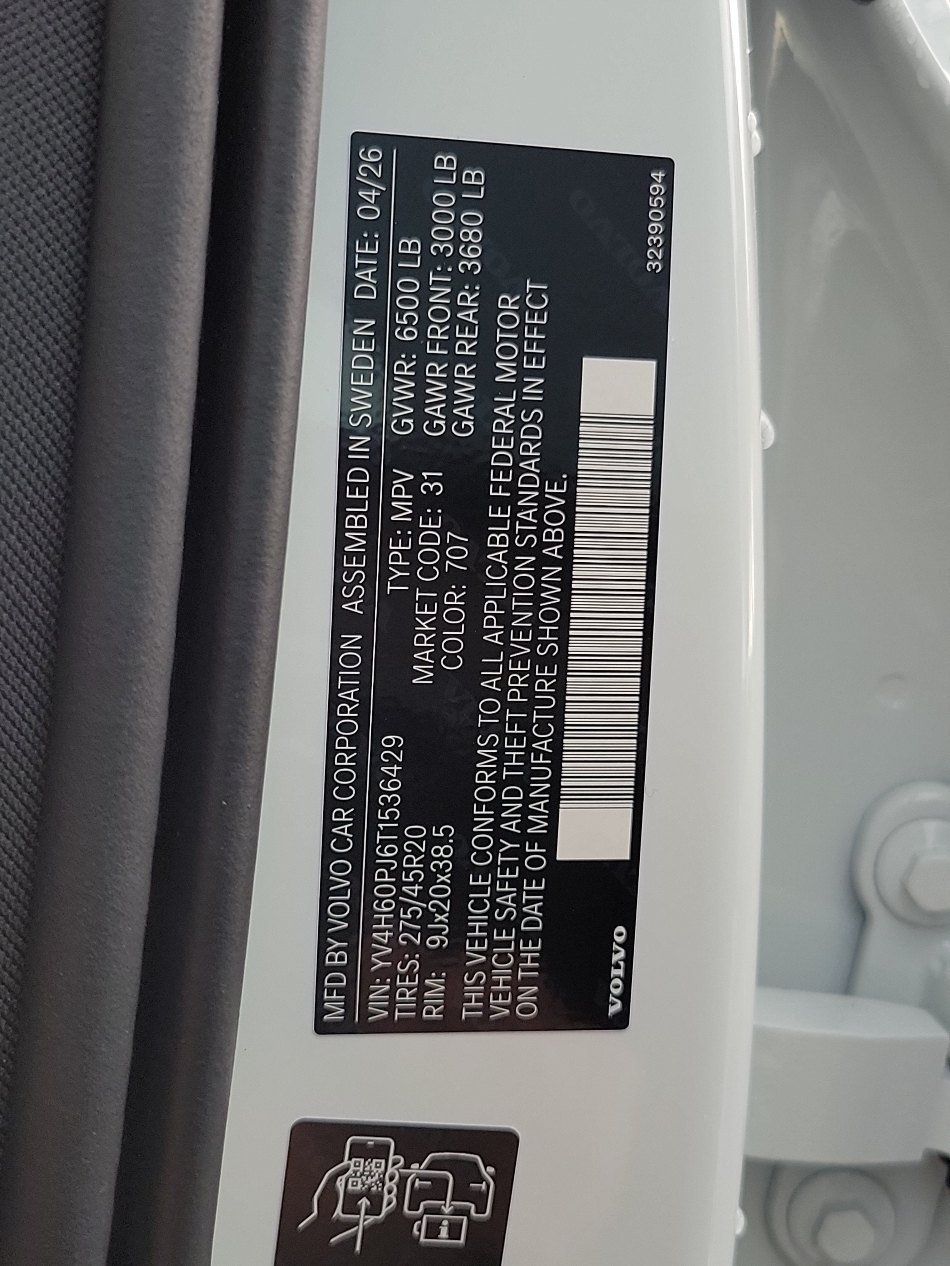 2026 Volvo XC90 Plug-In Hybrid Core